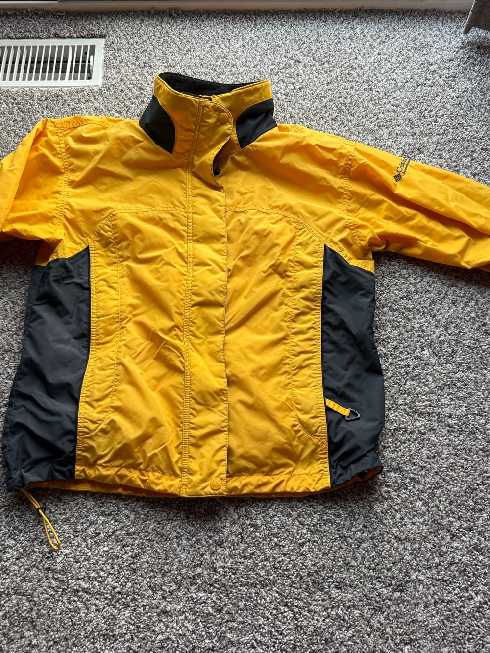 Columbia Yellow & Black Waterproof Jacket